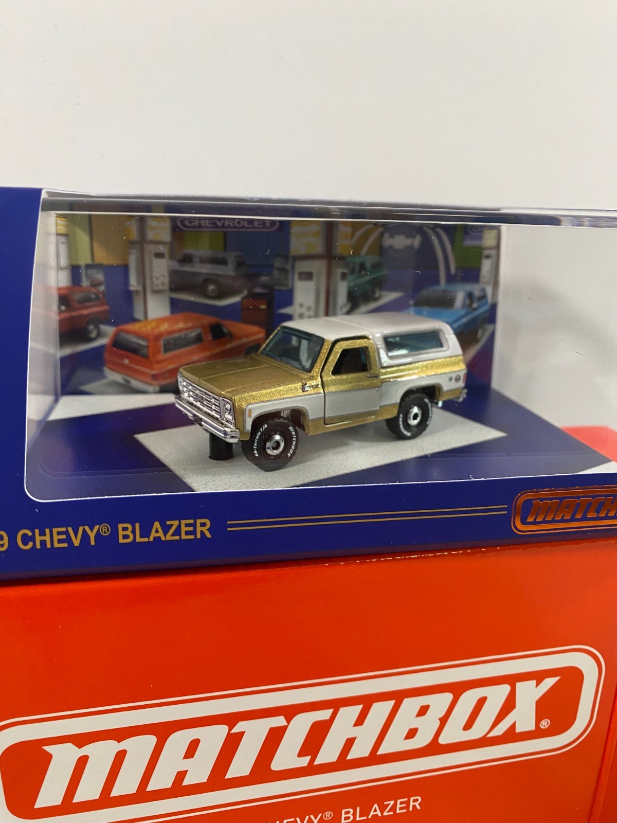 Matchbox Mattel Creations 1979 Chevy Blazer – Collectible Diecast Sparkle Gold