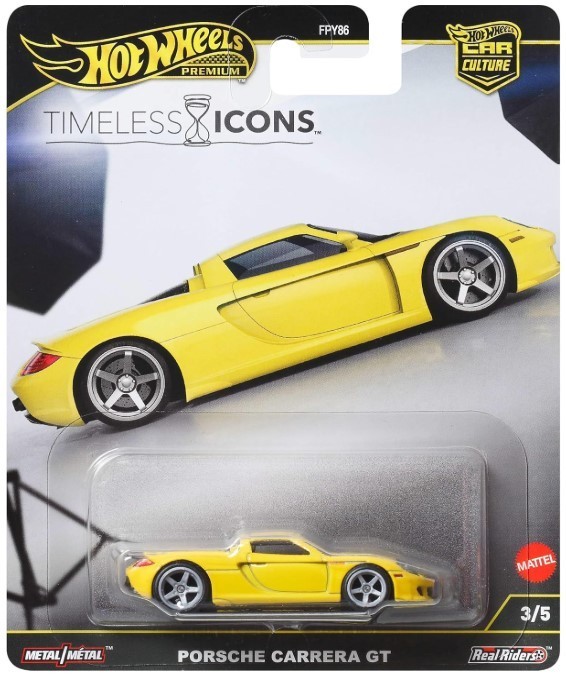 NEW Hot Wheels Car Culture Timeless Icons PORSCHE CARRERA GT JBK91 1:64 Scale