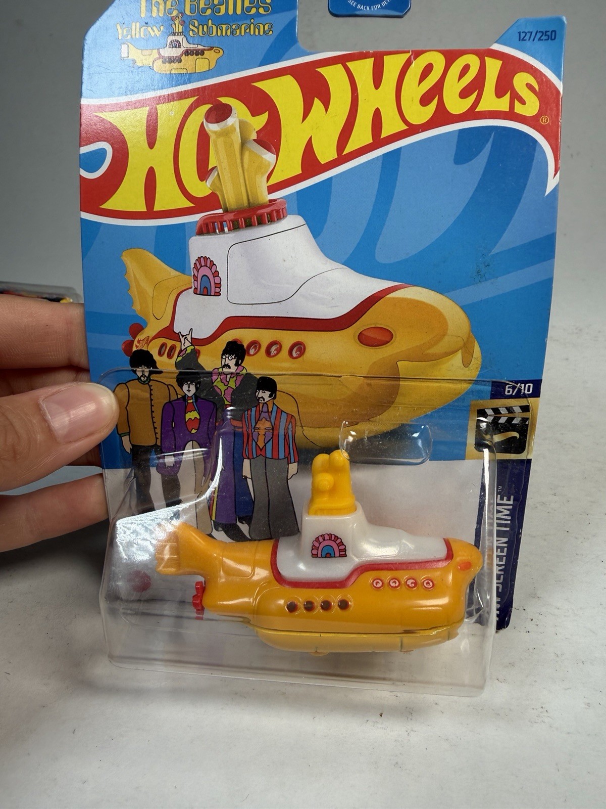 Hot Wheels Sealed Diecast Car Lot of 7 Tesla Batman Beatles Yellow Submarine