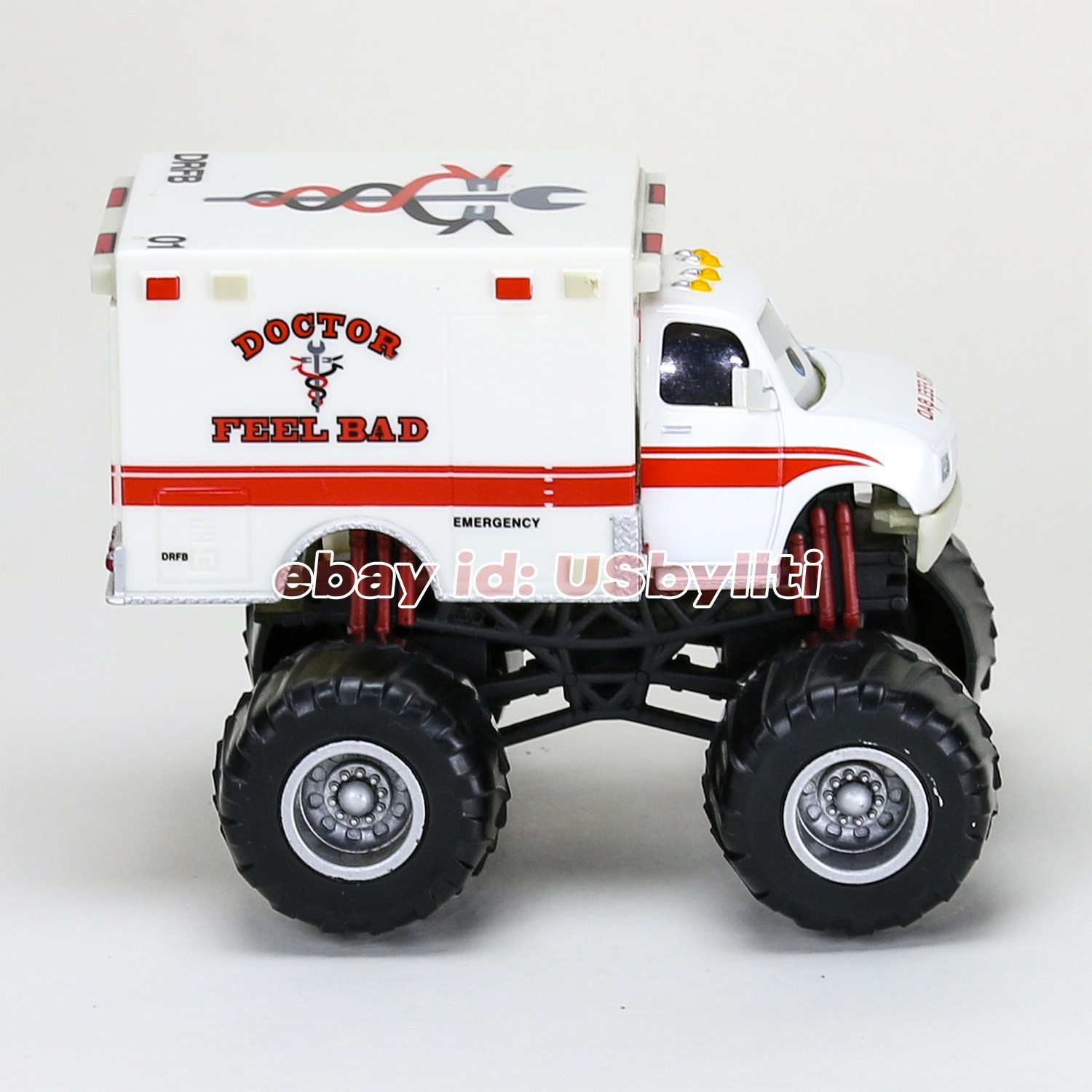 Display Model Vehicle Disney Pixar Cars Toon Monster DR. Feel Bad 1:55 Diecast