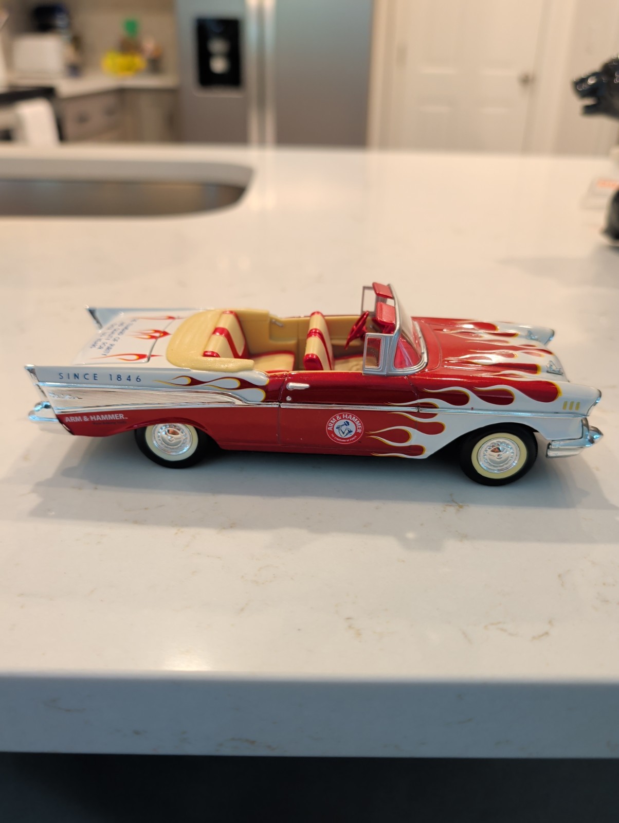 1957 Chevy Bel Air Arm And Hammer Die Cast Car Liberty Classics