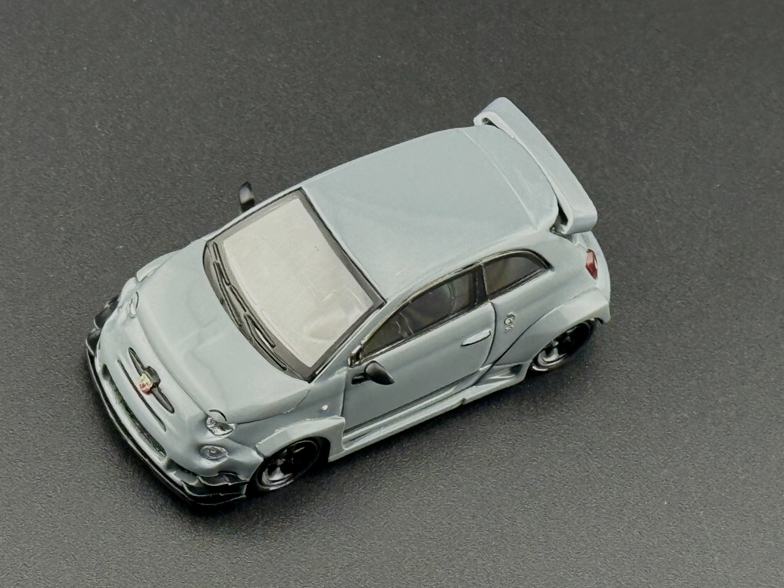 Mini GT Abarth 595 LB-WORKS x Abas Works Grey #995 1/64