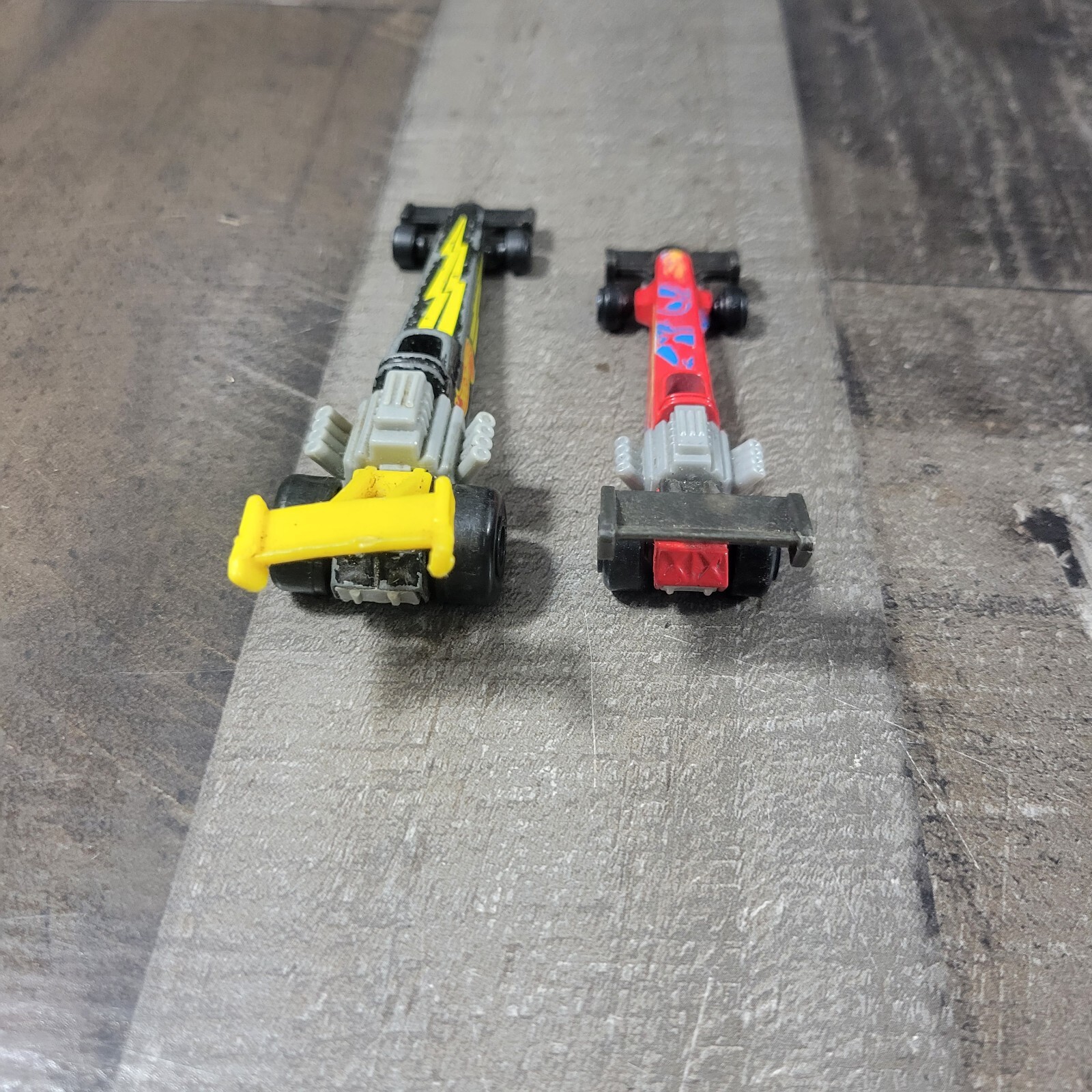 1993 Mattel Hot Wheels Lightning Dragster Drag Racer Lot of 2 -Loose PWC