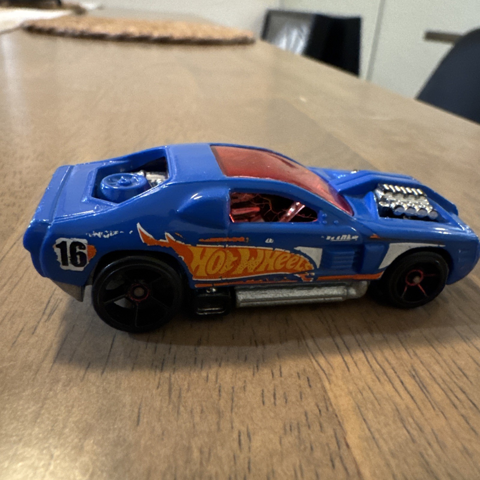 2004 Hot Wheels Hollowback 1:64 Blue Diecast Collectible Car #16 Mattel Loose