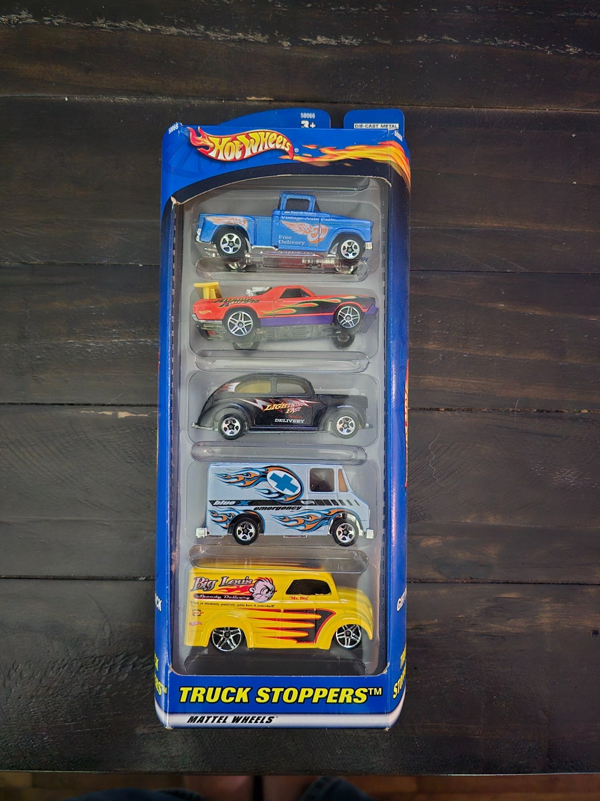 HOT WHEELS TRUCK STOPPERS 5 CAR GIFT PACK FROM 2000 NEW UNOPENED PACKAGE
