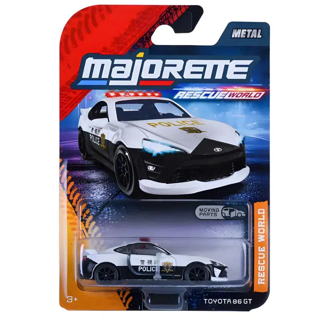 Majorette Rescue World Toyota 86 GT Die-Cast Car 1:64 Scale