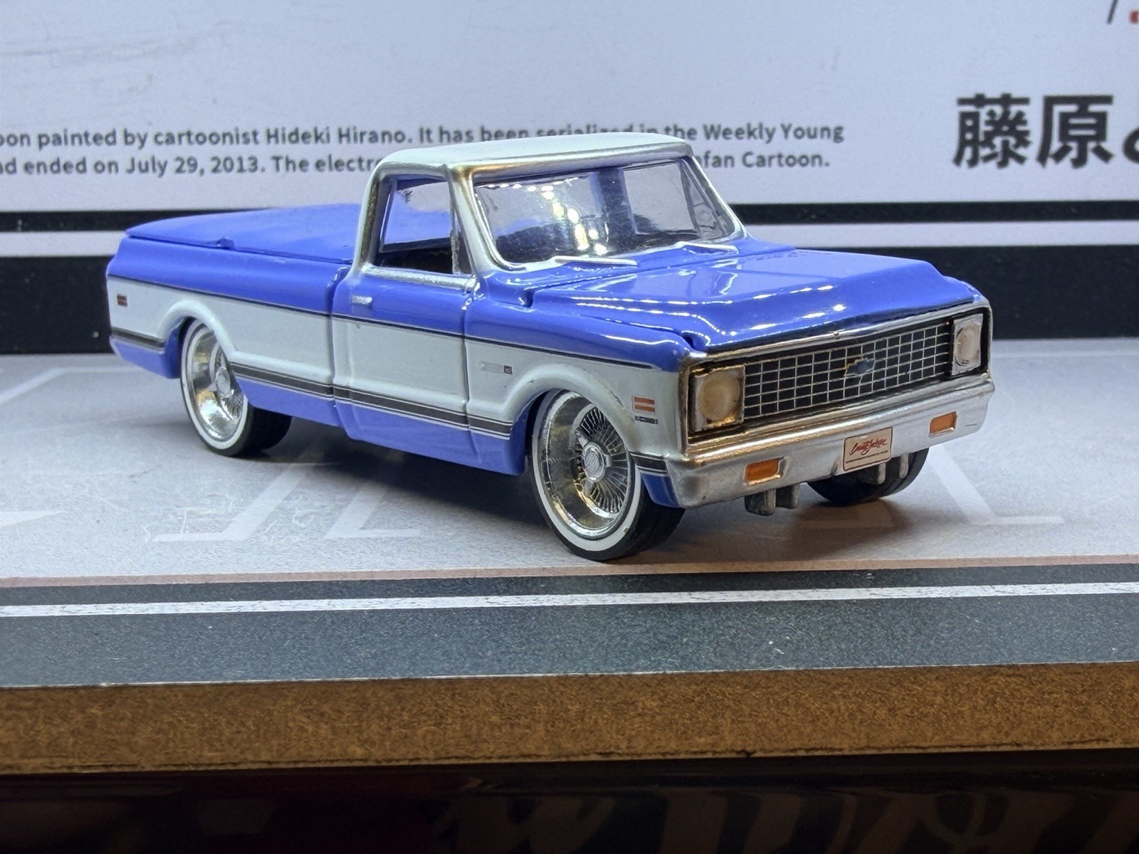 1971 CHEVROLET C-10 SUPER CHEYENNE PICKUP 2024 GREENLIGHT loose on 3D wheels