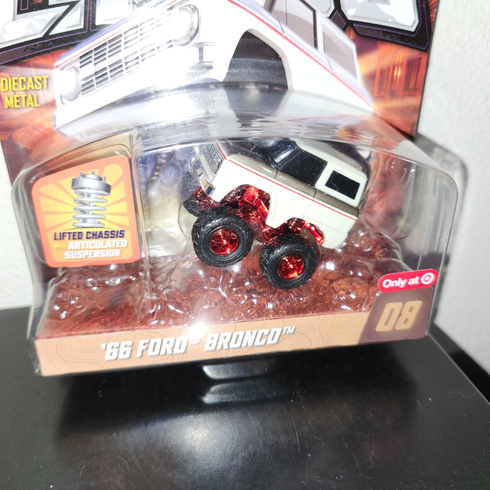 2026 Car Tuned Lifted 66 Ford Bronco RED BOTTOM RB Chase – Target Exclusive