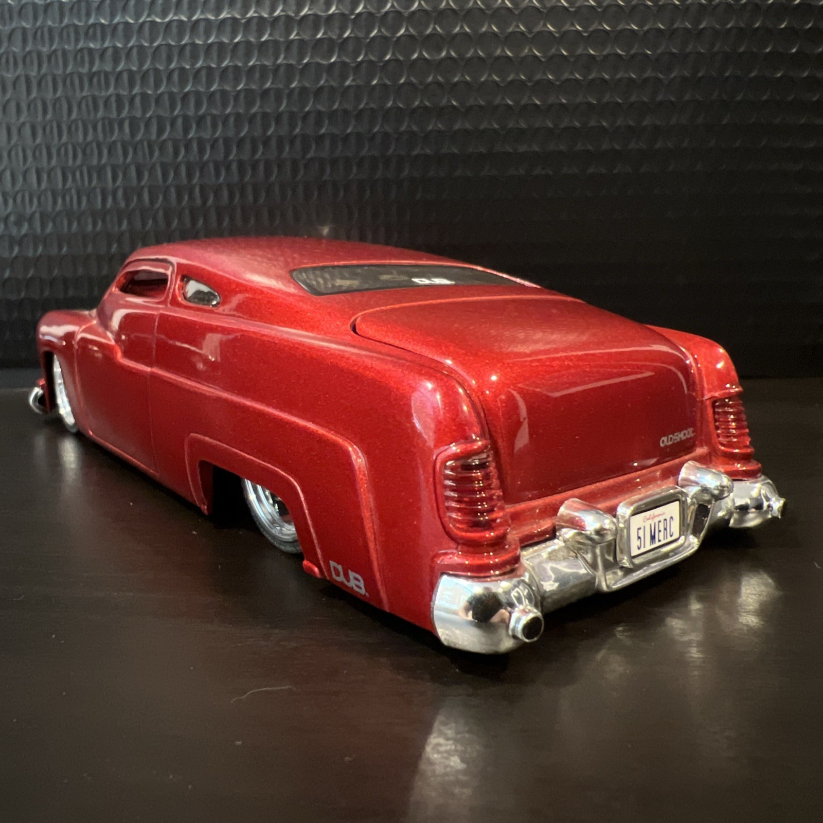 Vintage 2004 Jada 1:24 1951 Mercury Custom Coupe Dub City Old Skool Red Clean