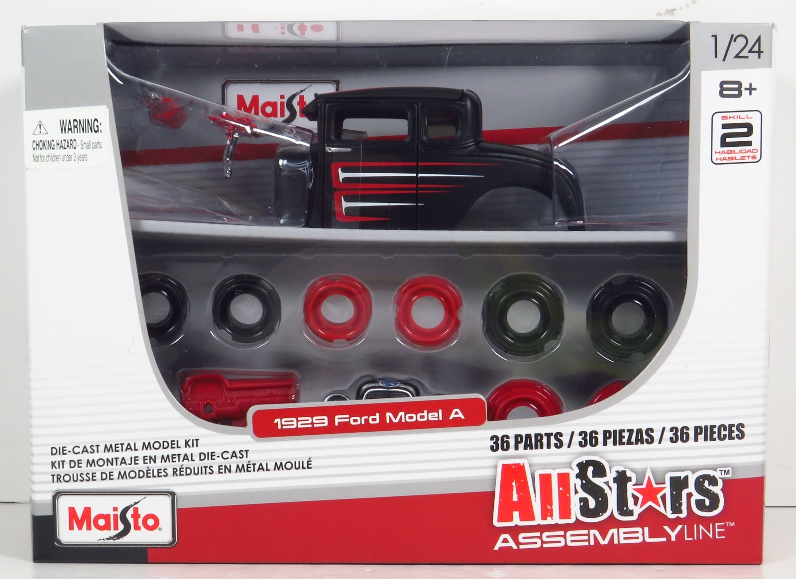 Maisto All Stars Assembly Line Rat Rod 1929 Ford Model A 29 Hot Rod Black 1:24