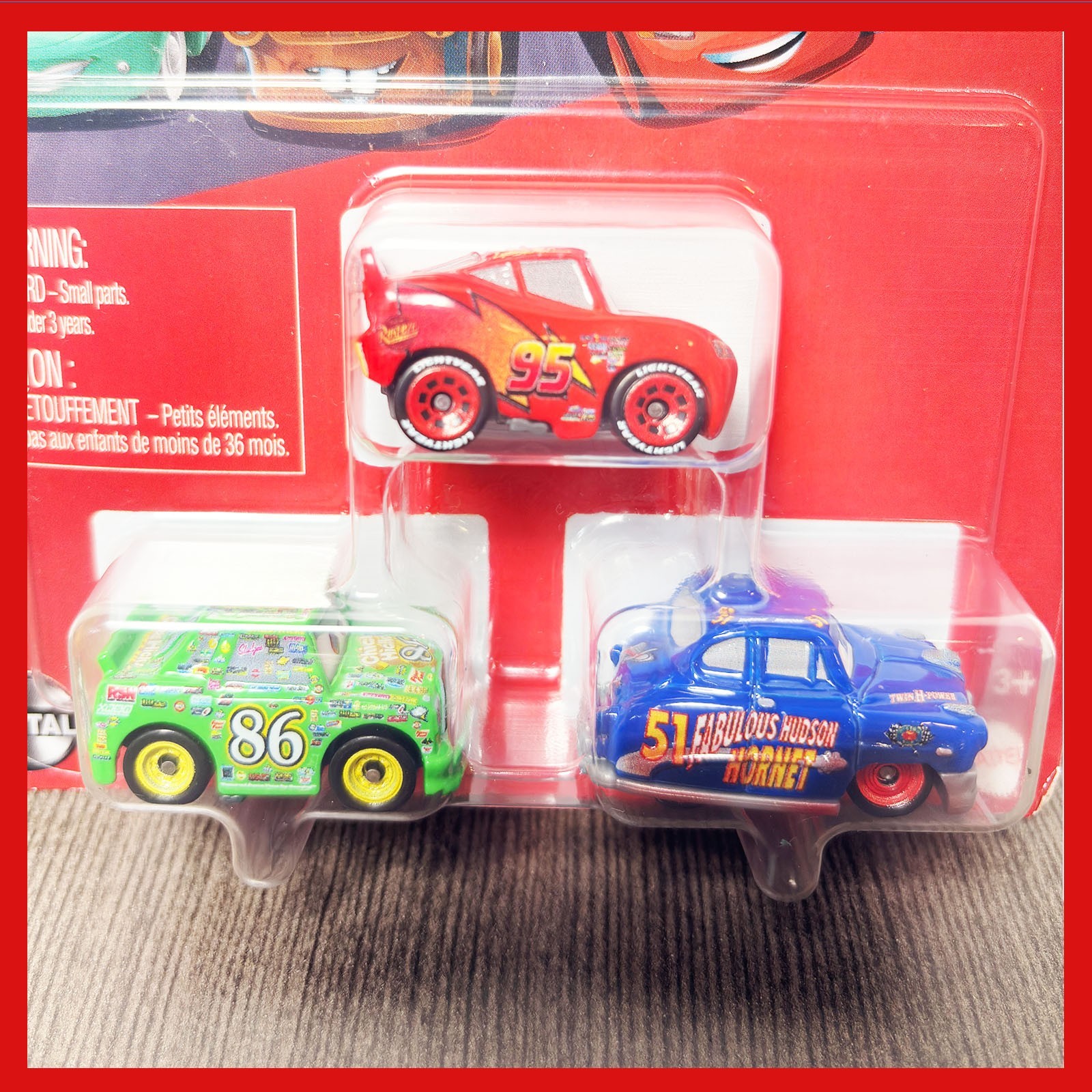 Disney Pixar Cars Mini Racers Die-Cast 3-Pack Mattel New Sealed Collectible