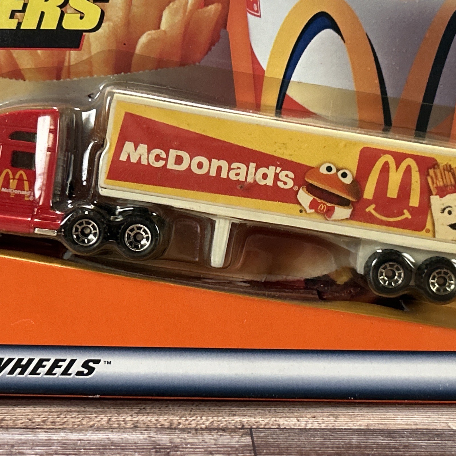Vintage 1999 Mathbox Big Movers McDonalds Tractor Trailer Semi Truck NIP Mattel