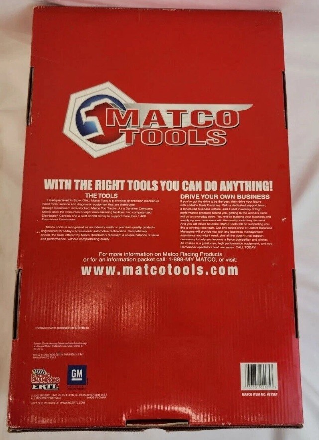 MATCO Corvette Set, 50th Anniv. 3 DIE CAST 1:18 CORVETTES 1954, 1963, 2003. MIB.