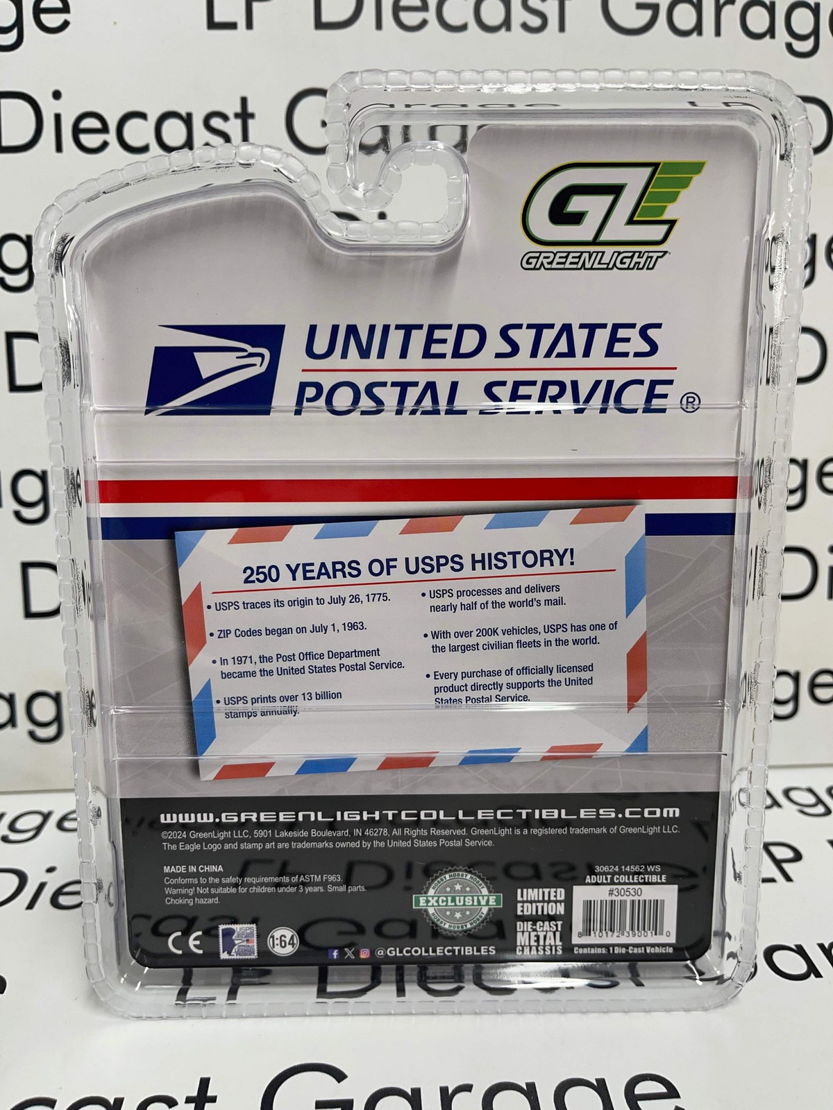 GREENLIGHT 2024 Oshkosh United States Postal Service NGDV 1:64 Diecast Next Gene