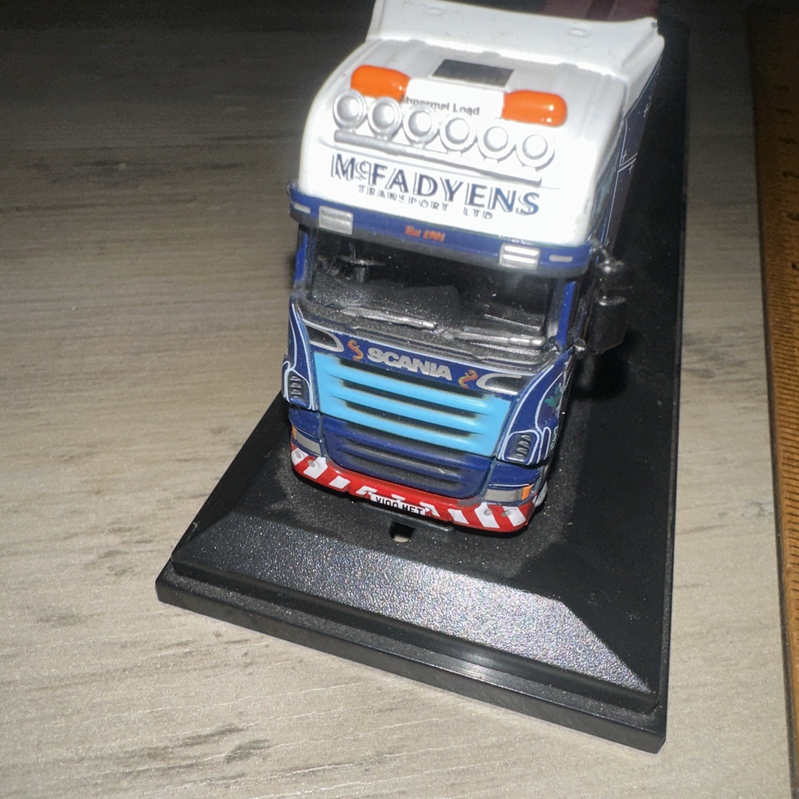 Vintage Oxford Diecast Truck Mcfadden‘S Transport LTD Low Boy ￼