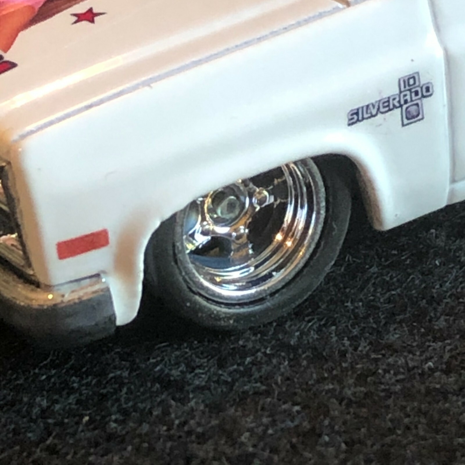 Clear 1:64 Waterslide Decal for 83 Chevy Silverado Pink Panther