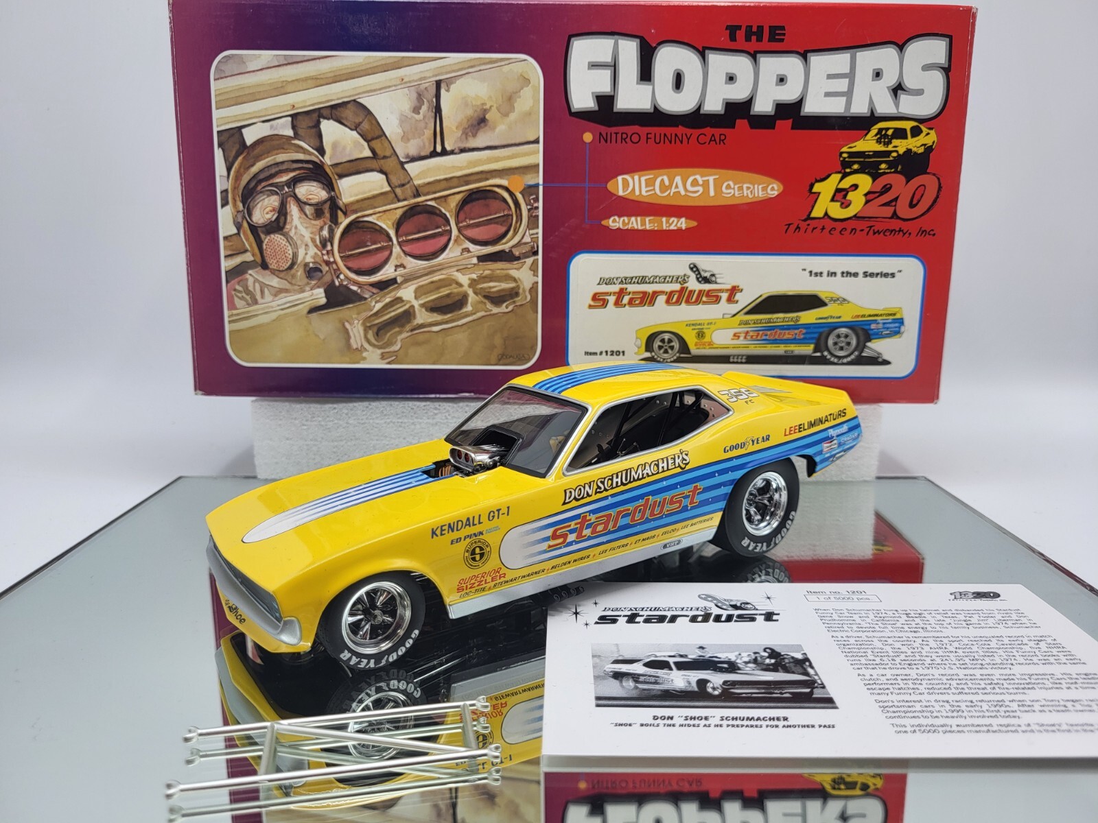 1320 THE FLOPPERS 1971 PLYMOUTH CUDA DON SCHUMACHERS “STARDUST” 1:24 SCALE **MIB