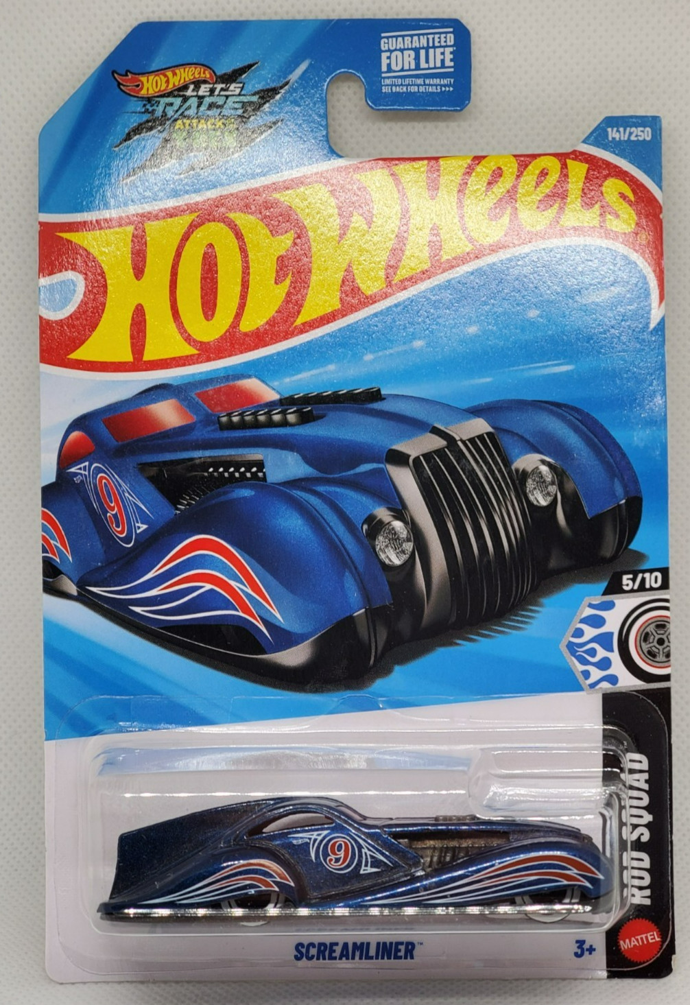 2026 Hot Wheels Blue Screamliner HW Rod Squad #141