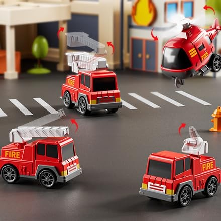 Truck Toys for 3 4 5 6 Years Old Boys, Car Toys for Boys Ages 3-5, Fire Toys …