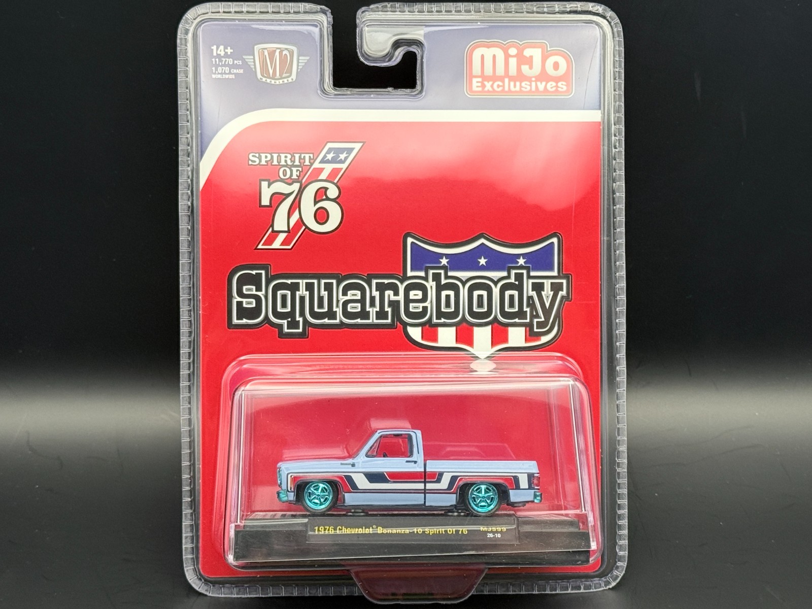 M2 1976 Chevrolet Silverado Bonanza-10 SPIRIT OF 76 Squarebody MJS99 1/64 CHASE