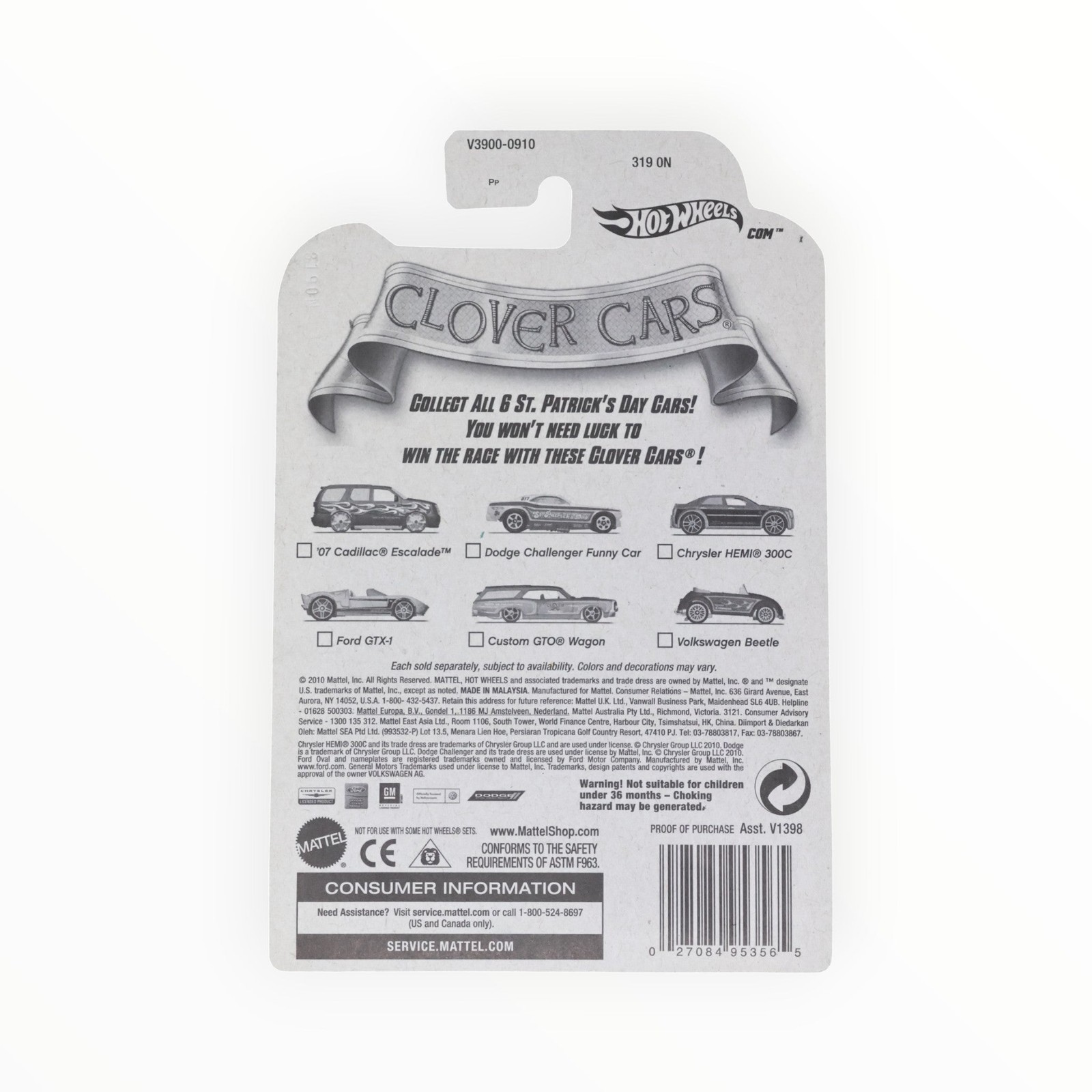 Hot Wheels Chrysler HEMI 300C – 2011 Clover Cars A