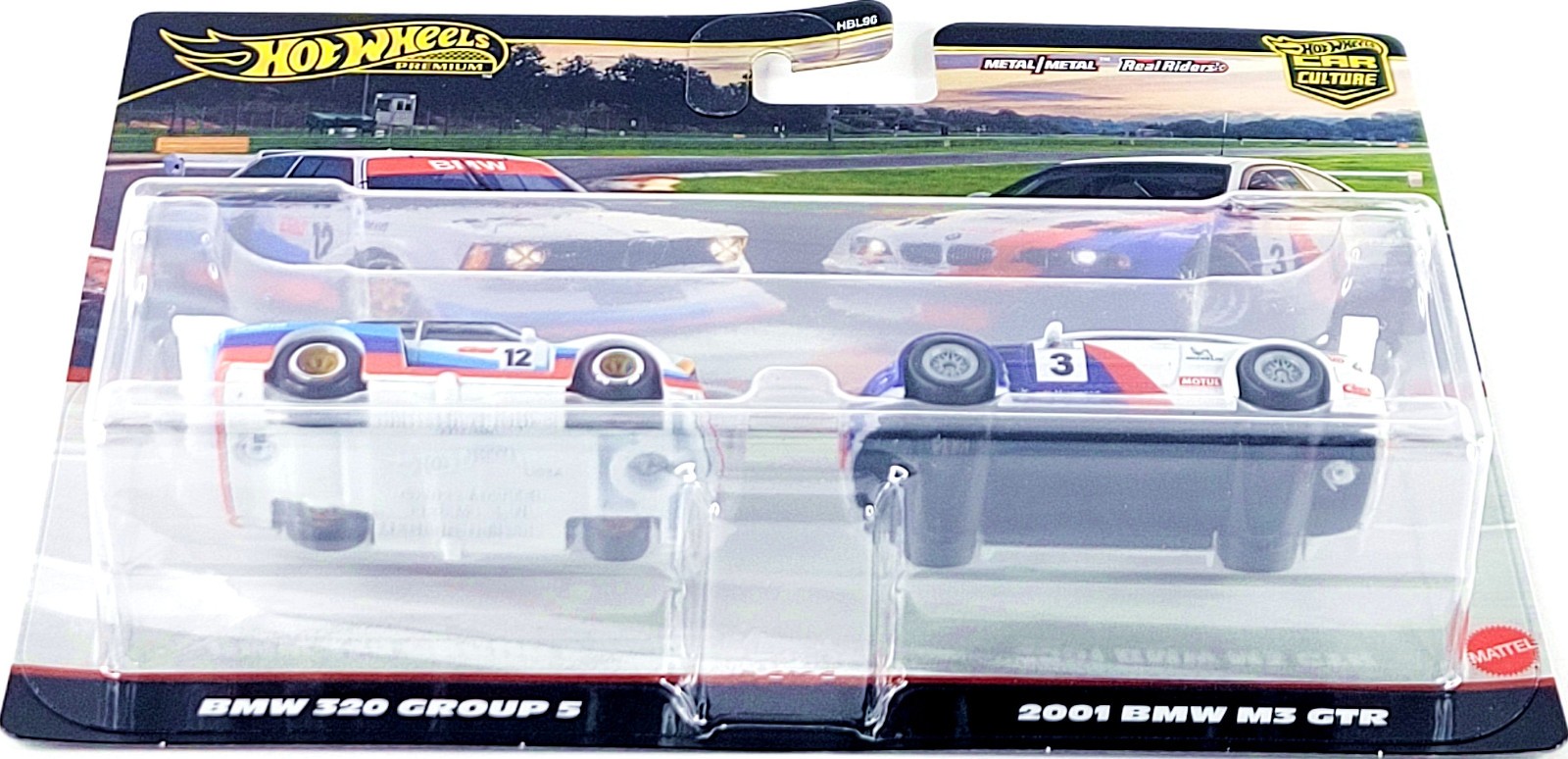 Hot Wheels Car Culture 2 Pack Target 2001 BMW M3 GTR & BMW 320 Group 5 ⬜🟦🟥