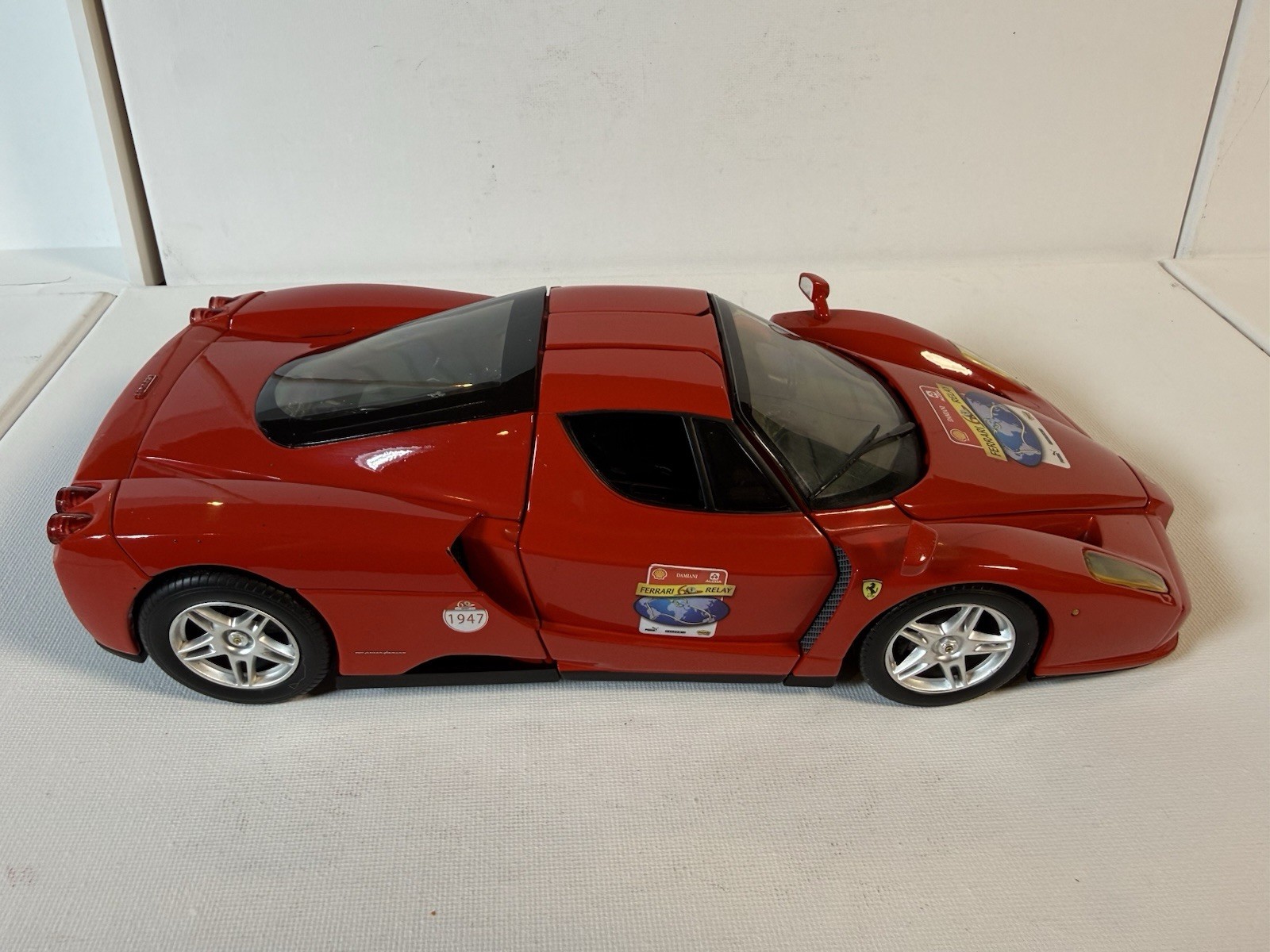 🔥 Hot Wheels 1:18 Enzo Ferrari 60 RELAY Red 2002 SHELL PUMA ALCOA LOOSE🔥