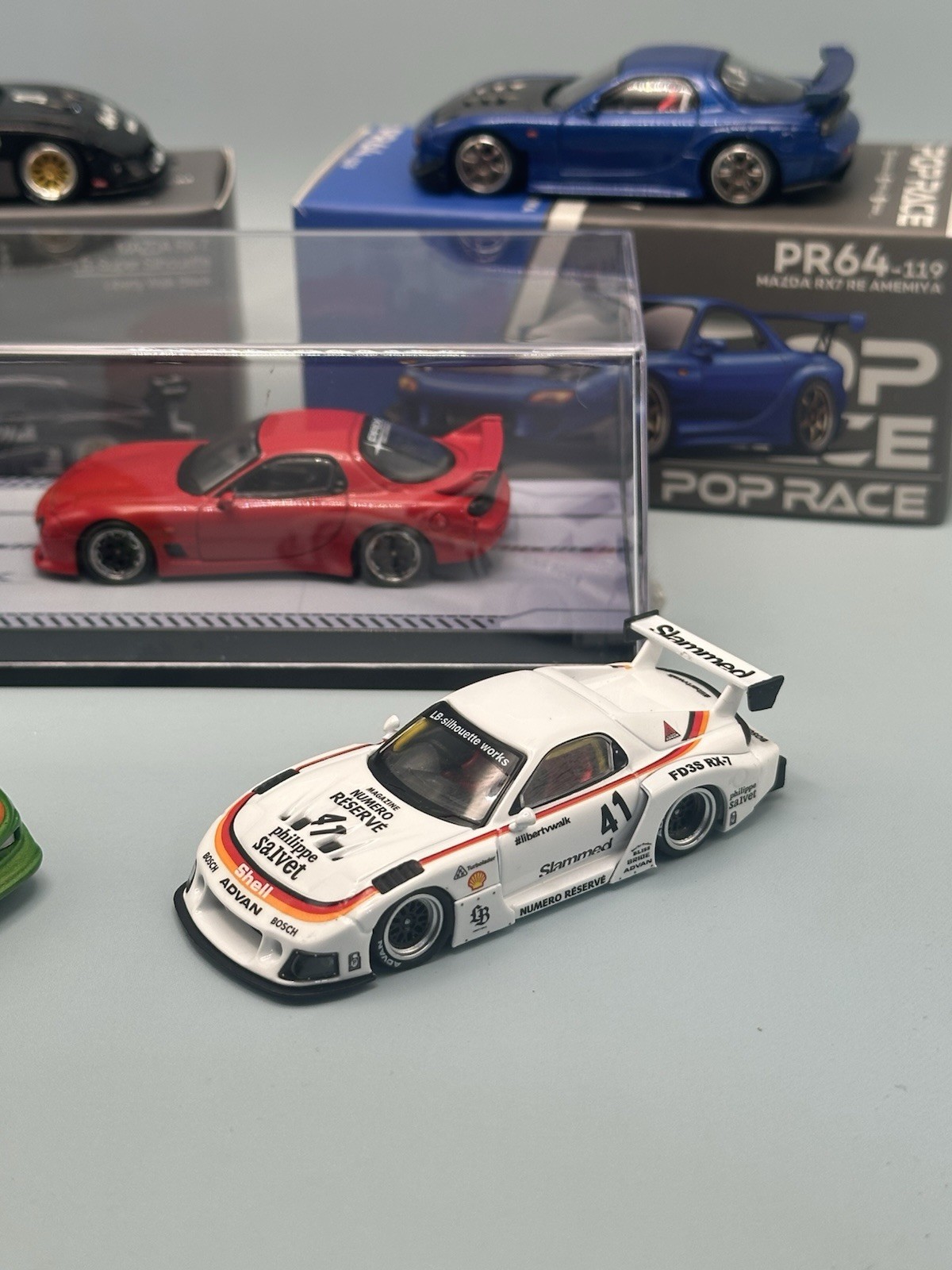 Tarmac Pop Race Mini Gt Re Amemiya Mazda FD 3s RX7 Lot Of 5 1/64 Diecast Model