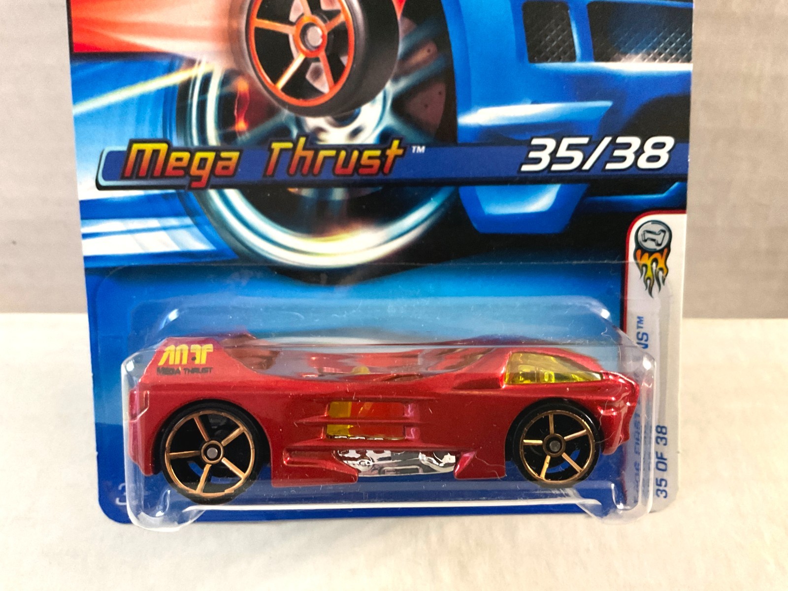 Hot Wheels MEGA THRUST – 2006 #035 Faster Than Ever FTE First Editions