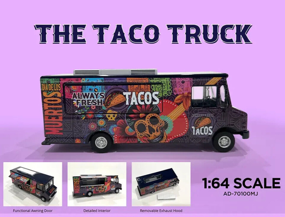 American Diorama 1/64 TACO FOOD TRUCK Die Cast Vehicle -TACOS-