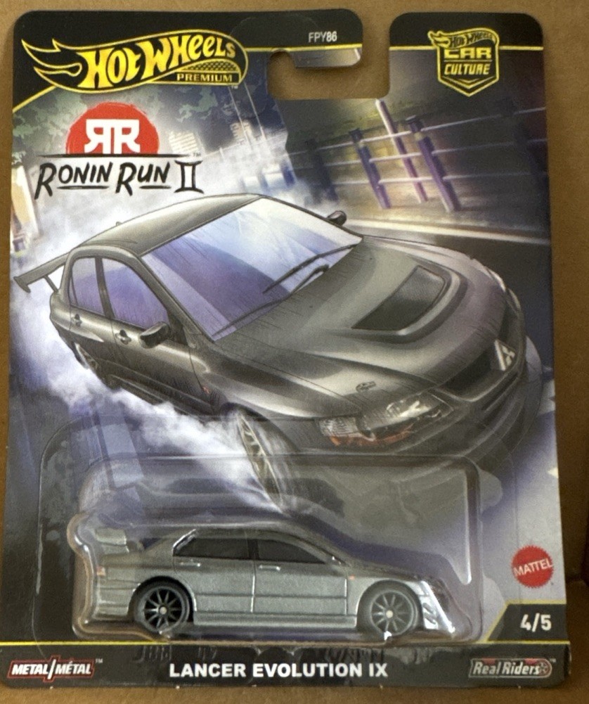 Hot Wheels 2025 Premium Ronin Run II Lancer Evolution IX – FPY86 – M