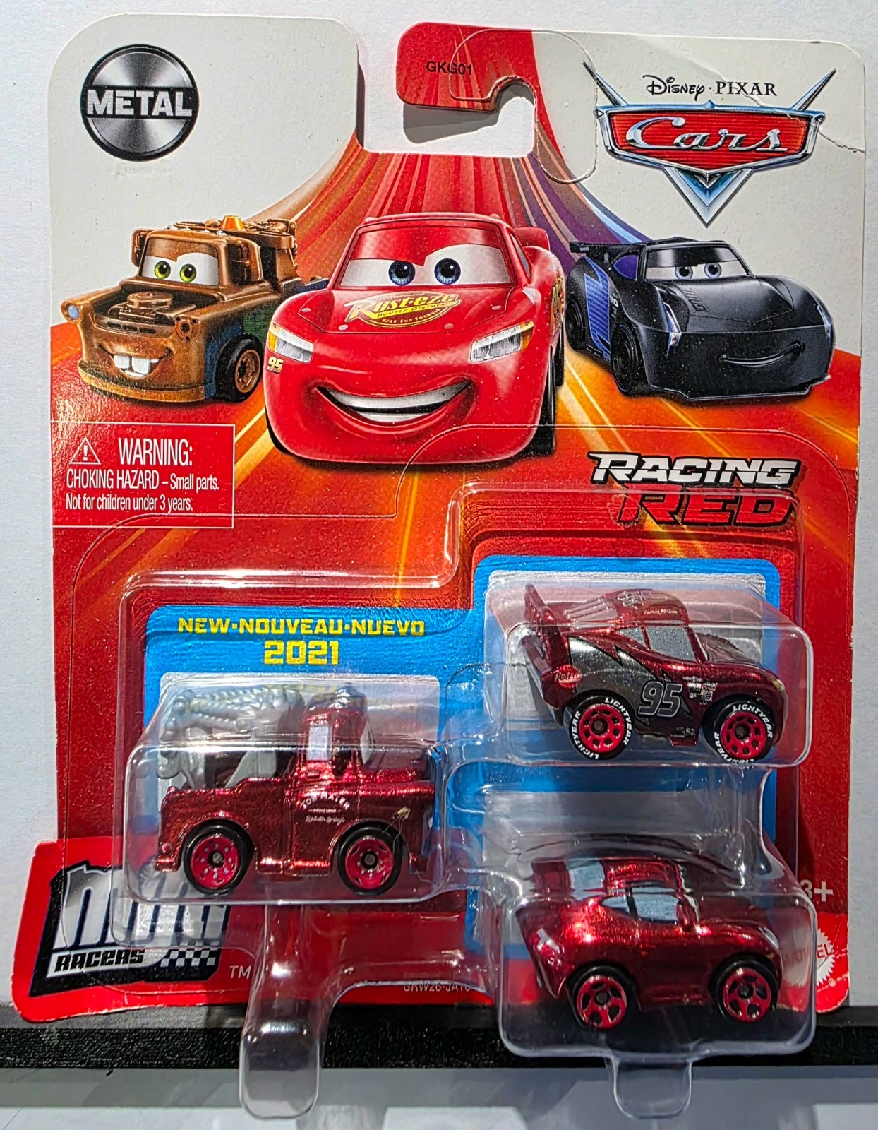 DISNEY PIXAR CARS MINI RACERS Racing Red Mater Sally Lightning McQueen NEW