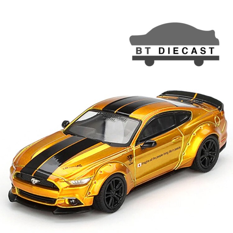 MINI GT LBWK LIBERTY WALK LB WORKS FORD MUSTANG 1/64 LB GOLD MGT00847
