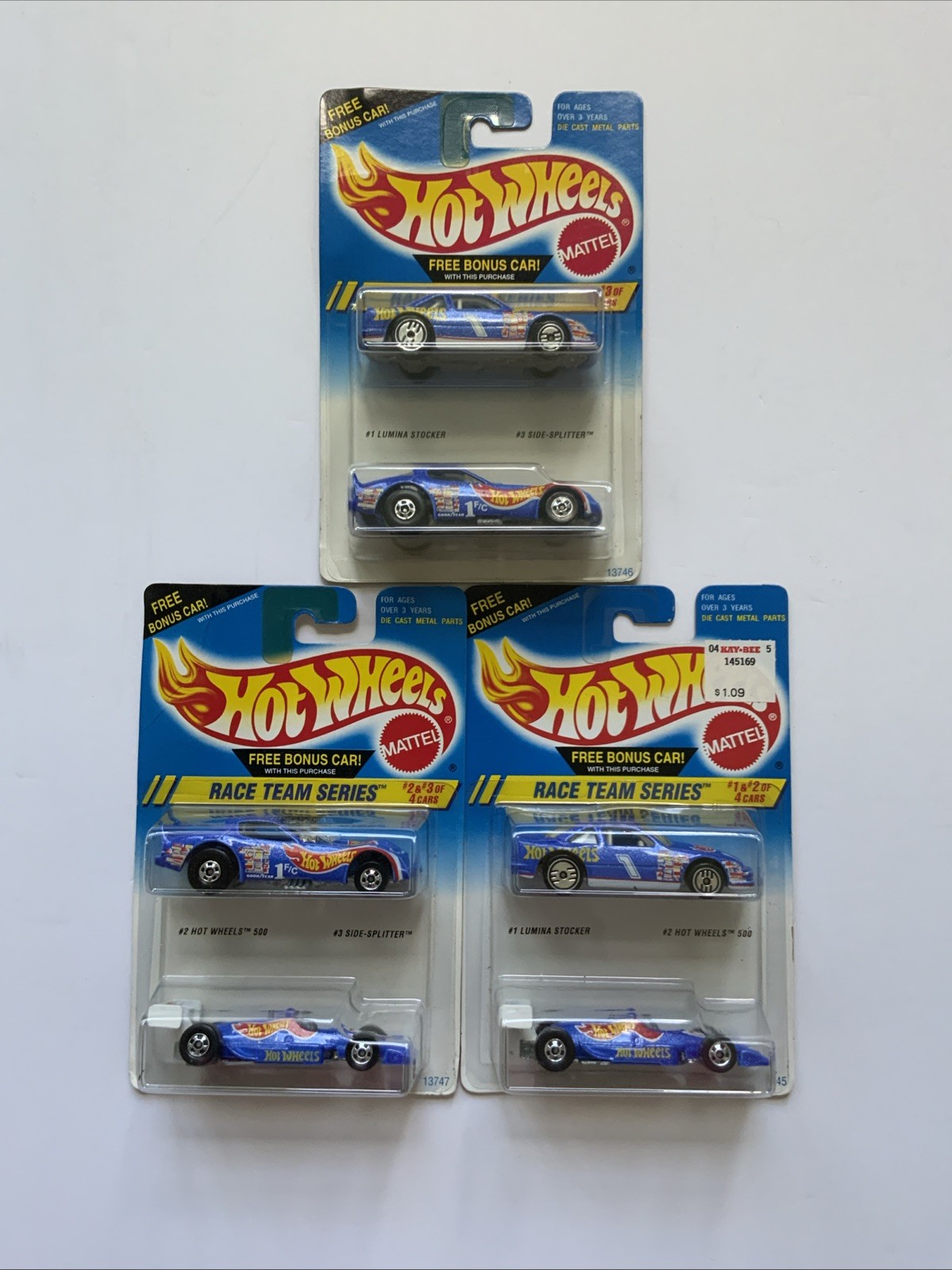 VINTAGE 1994 HOT WHEELS Race Team Series (3) 2-Packs Sealed New