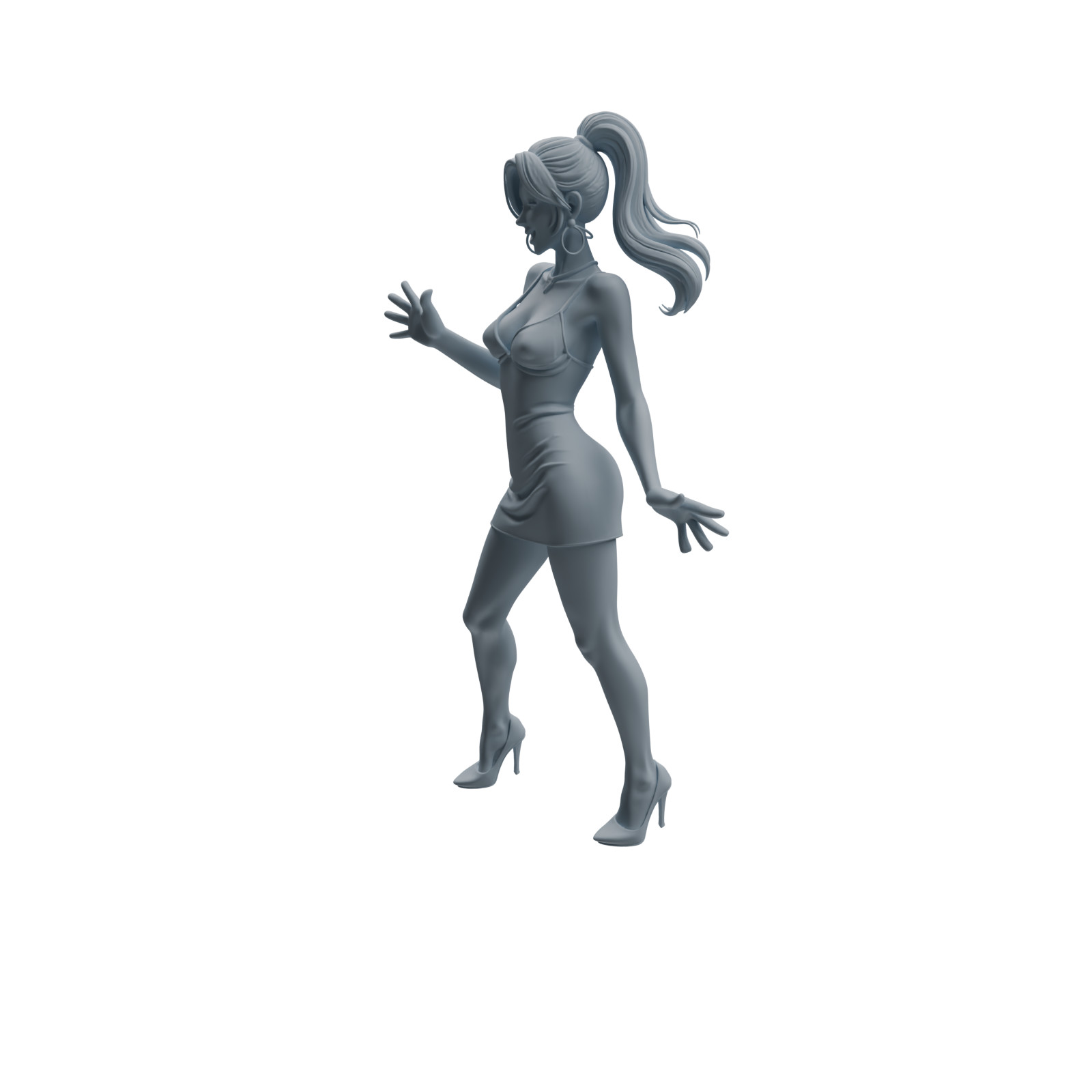 MRY-SFW 1/64/87 Nightclub Dancer Woman Character HO N Scale Miniatures Diorama