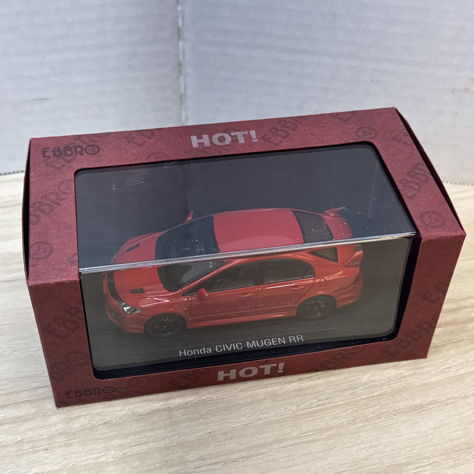 EBBRO HOT! 1:43 Honda Civic Mugen RR FD2 Type R Red Diecast Model Rare
