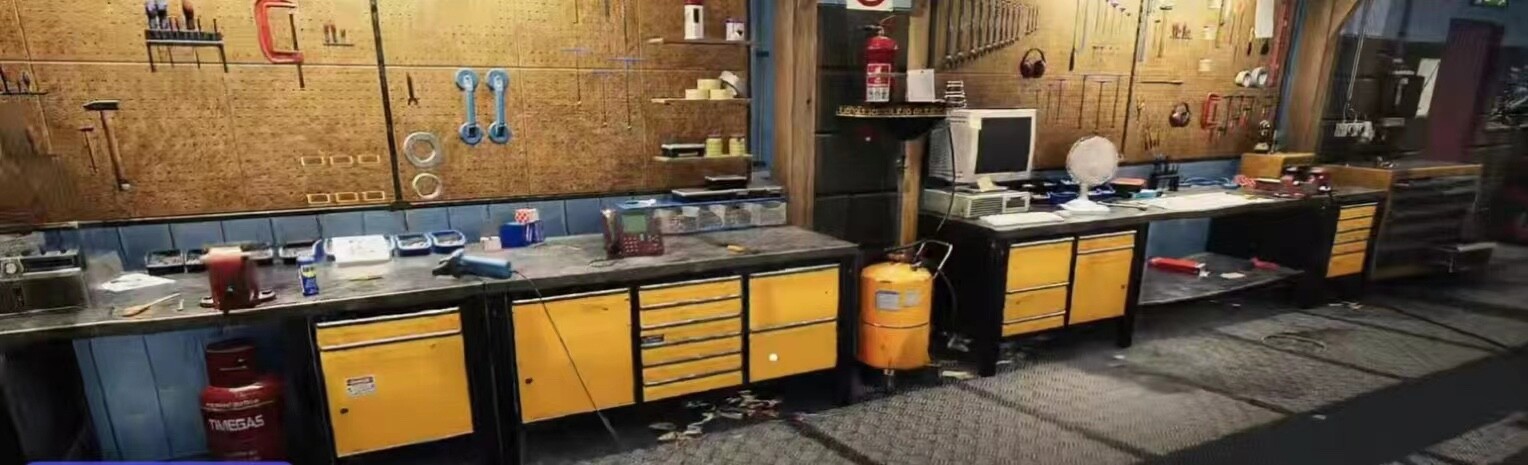 Diorama 1/64 Diecast Car Garage Model Set Repair Workshop Display Accessory Prop