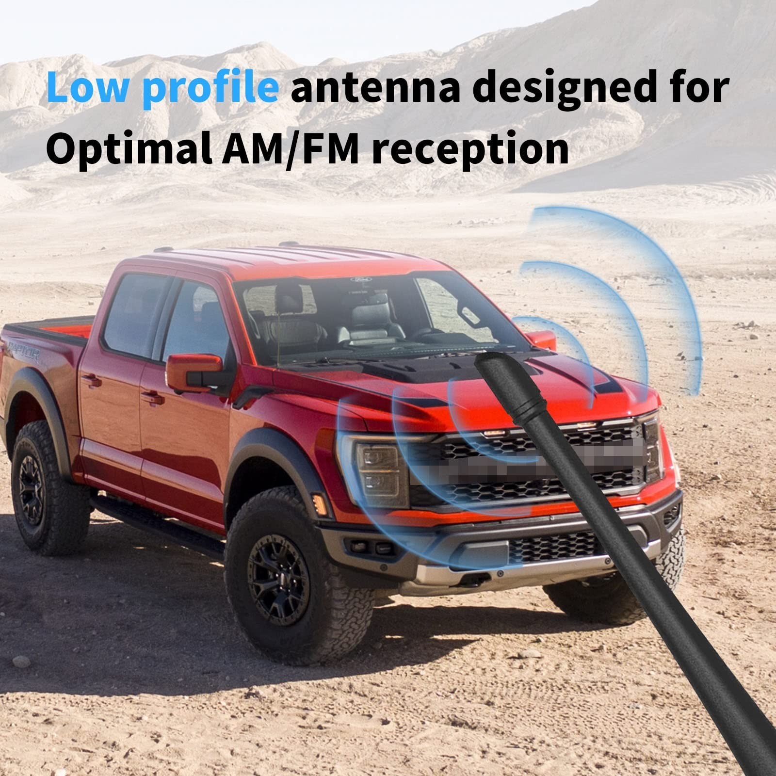 POSAID 13inch Antenna for Ford F150 2009-2023 Fexible Rubber Pickup Truck Ant…