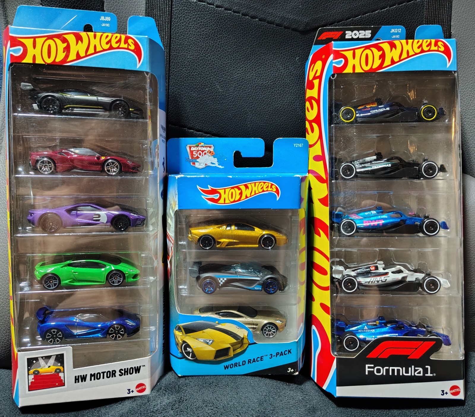 BNiB 2026 Hot Wheel 2 5-Packs HW Motor Show & Formula 1 & 1 World Race 3-pack 💥