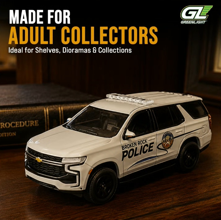 GreenLight 1:64 2021 Chevrolet Tahoe Broken Rock Police Toylandbay Exclusive