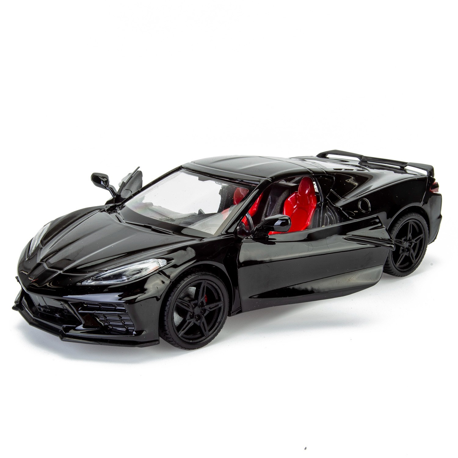 2020 Chevrolet Corvette C8 Stingray Black 1:24 Diecast Model Motormax 79360
