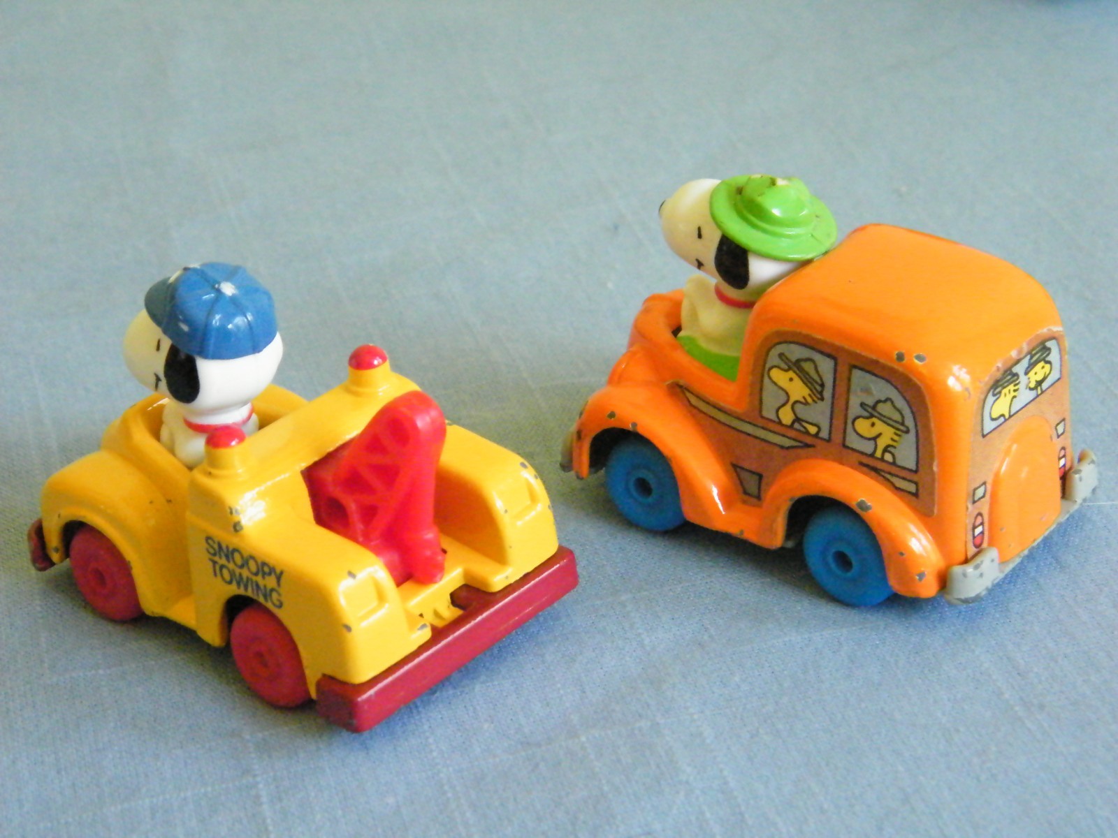 Vintage Peanuts Snoopy Diecast Vehicles Inter-Trad-Tec Lot of 6