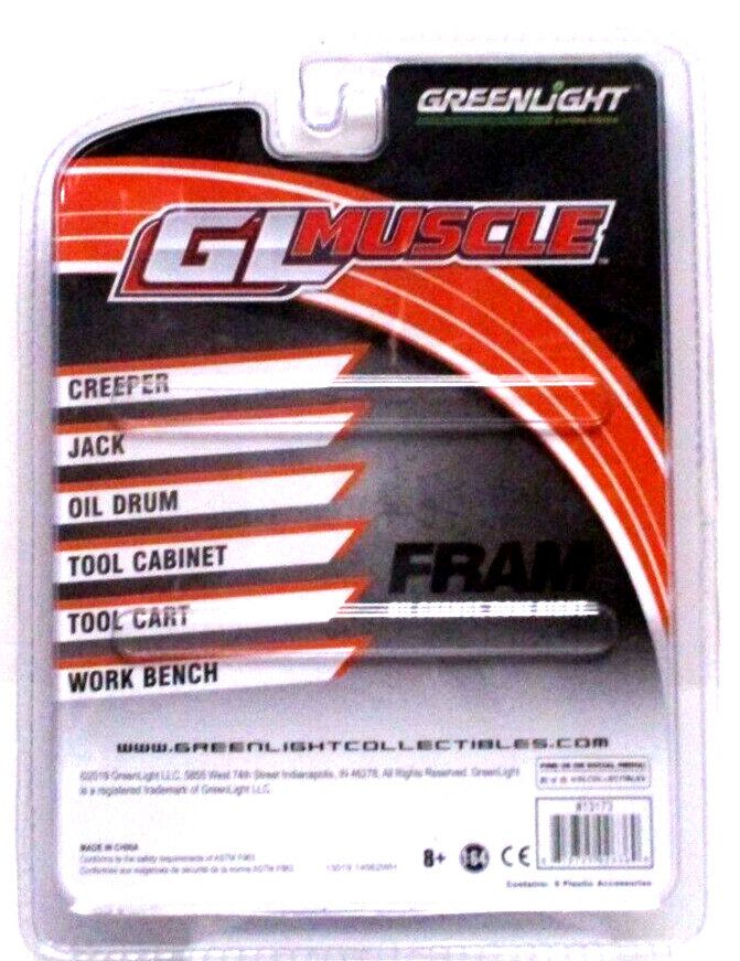 Greenlight Collectibles Exclusive FRAM Shop Tool Multipack 1:64 Limited Edition!
