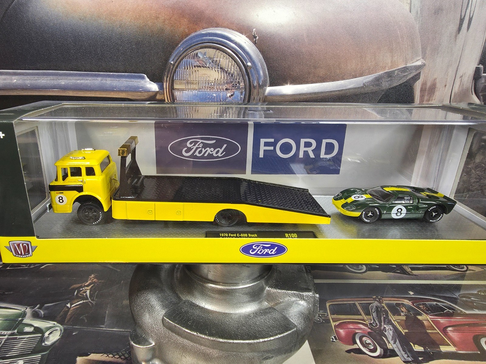 AUTO HAULERS RELEASE 100, 3 TRUCKS SET 1/64 DIECAST MODELS M2 MACHINES