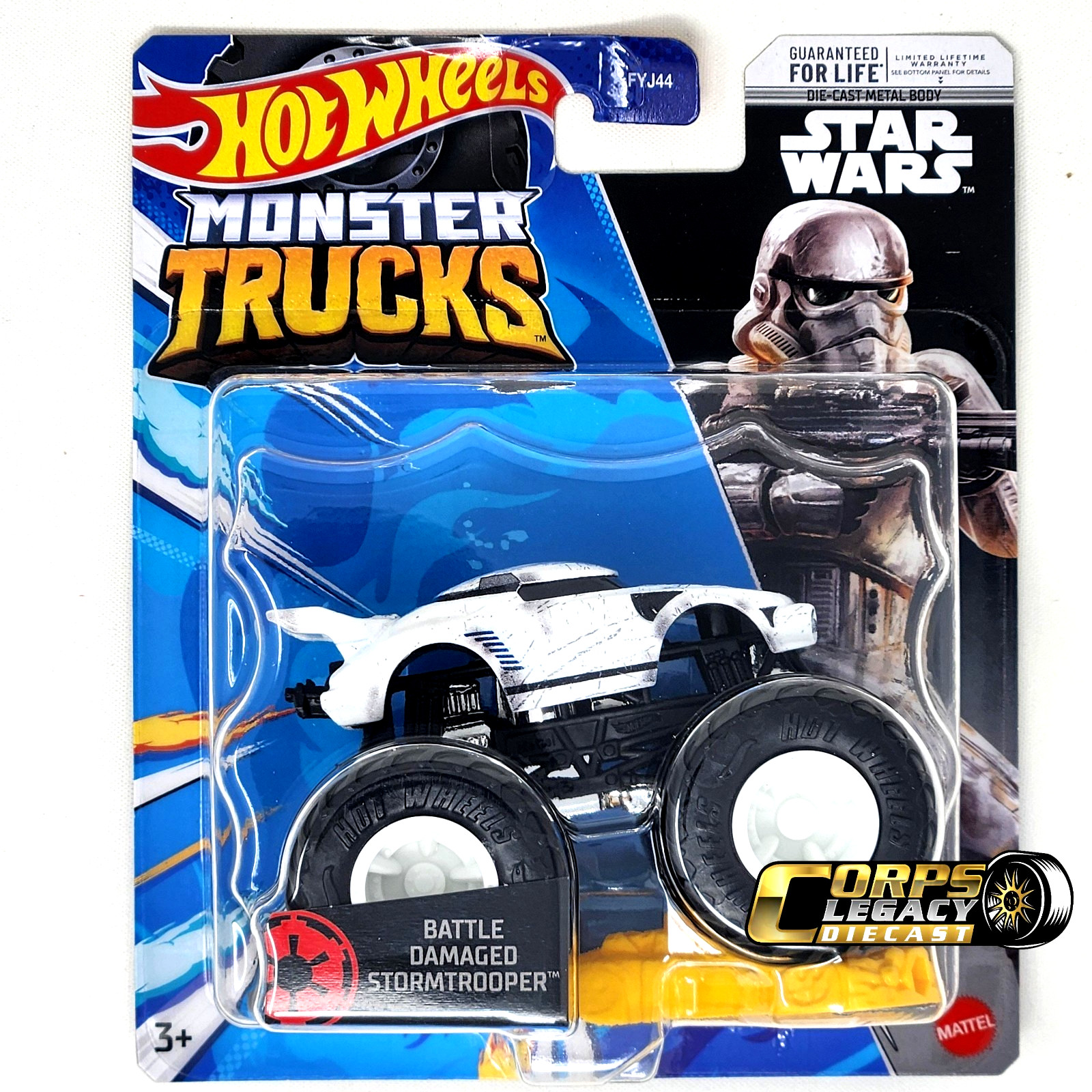 Hot Wheels Monster Trucks Star Wars Battle Damaged Stormtrooper 2023 1:64 NEW