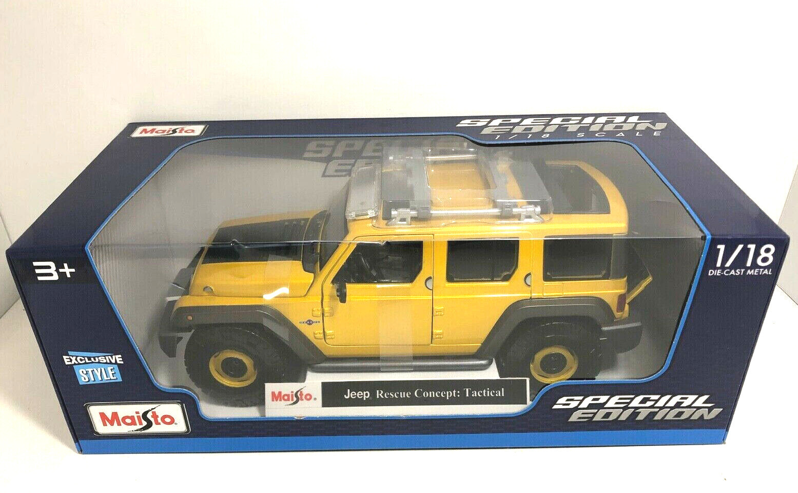 Maisto Jeep Rescue Concept Tactical, Gold 1/18 Scale Exclusive Style
