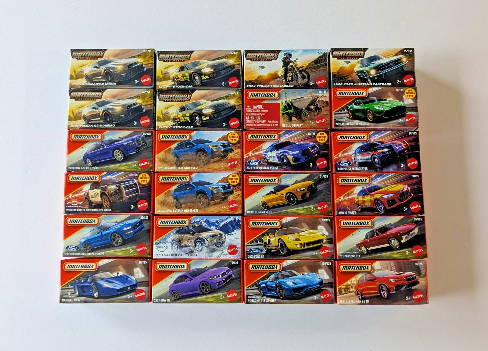 Matchbox 2026 Power Grabs – Case K (Mix 9) Complete Box of 24 Cars (DNK70-974K)