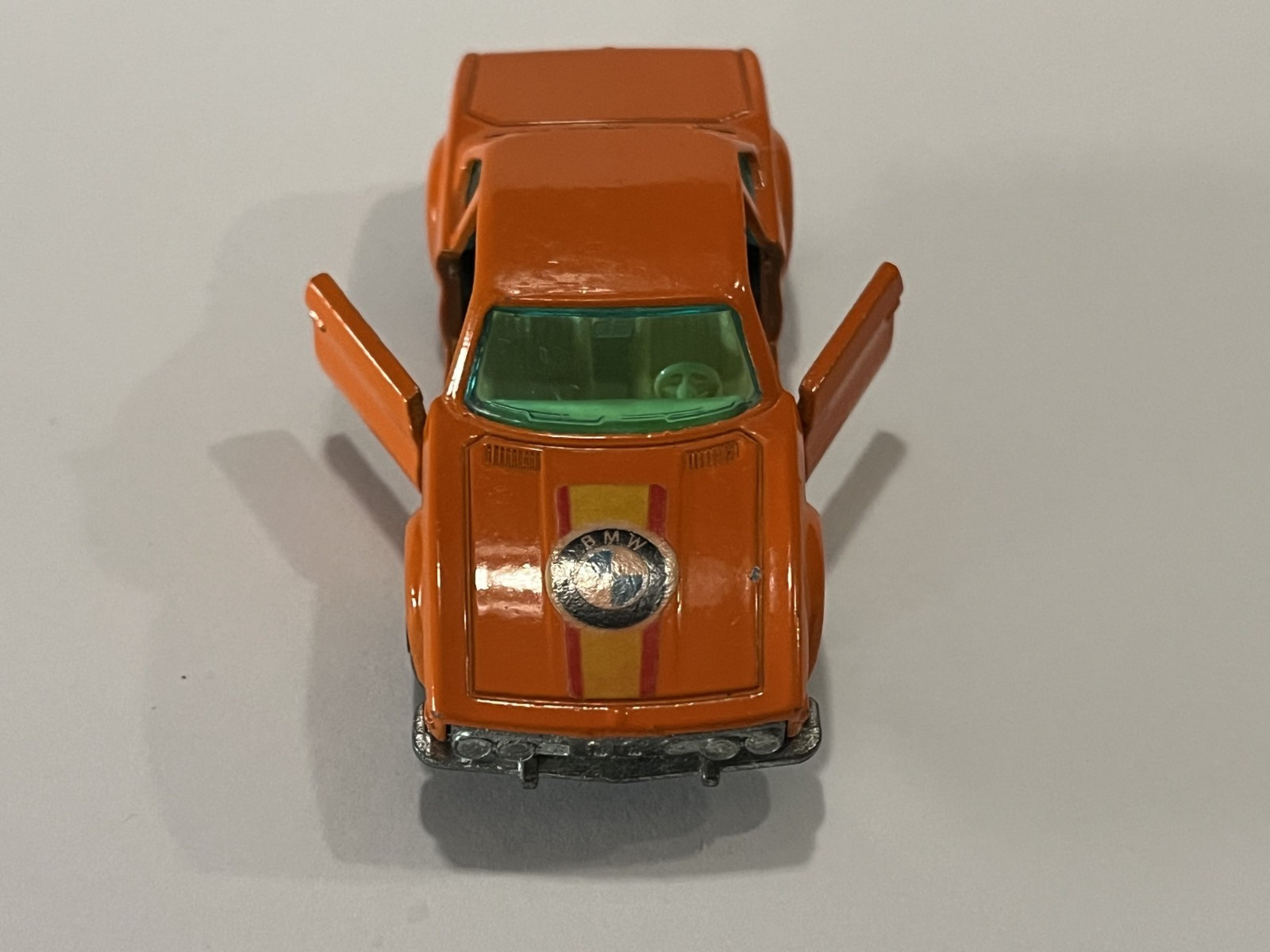 1976 Matchbox Lesney Superfast Orange BMW 3.0 CSL #45 1:64 Opening Doors VG