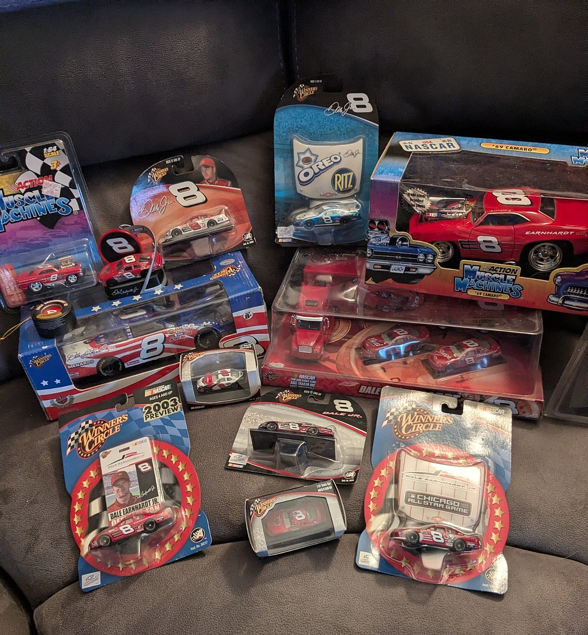 Large Lot Dale Earnhardt Jr # 8 Diecast’s variety sizes and years 14 pieces