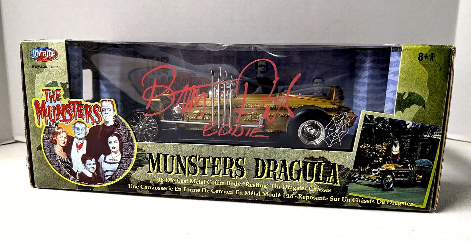Munsters Dragula Coffin Body Dragster & Photo Signed by Butch Patrick “Eddie”
